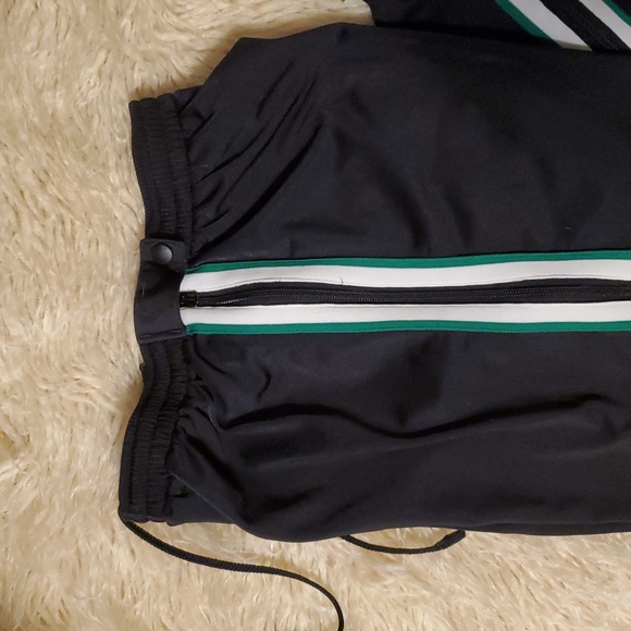 Nike Youth XL Track Pants Y2K Stripe Warm Up Bkack Tag Drawstring Zipper Leg - Picture 8 of 8